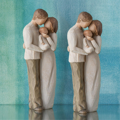 宝宝礼物新生孩子出生纪念 美国willow tree人物手办摆件结婚礼物