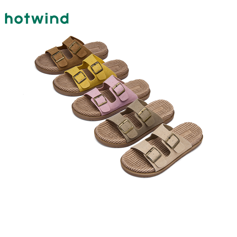 热风2025年夏季新款女士时尚拖鞋
