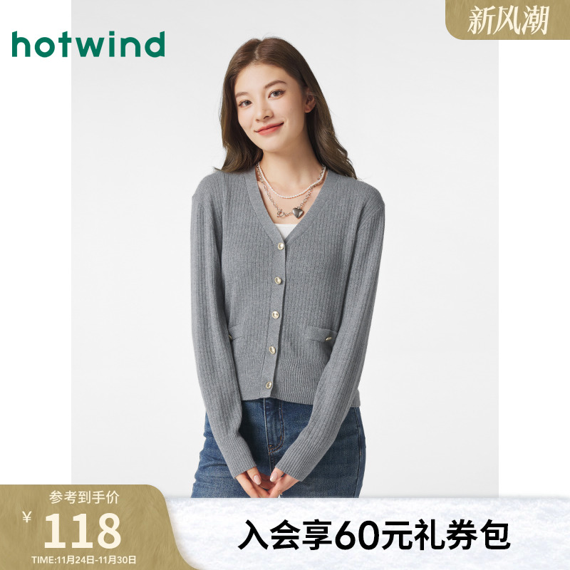 2025年春季新款女士V领基础开衫