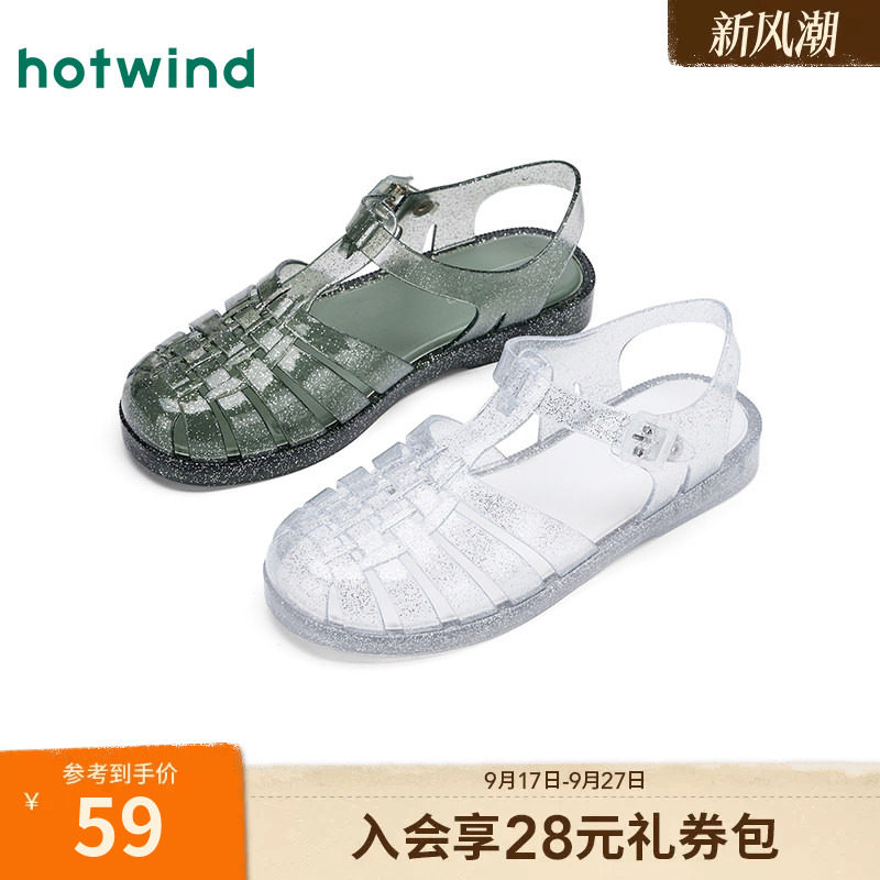 热风2025年夏季新款女士时尚凉鞋										