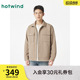 肌理翻领夹克大口袋工装 男士 风休闲夹克外套 新款 热风2025年春季