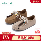 子软底女鞋 热风袋鼠勃肯鞋 新款 复古百搭薄底休闲鞋 女款 2025年秋季