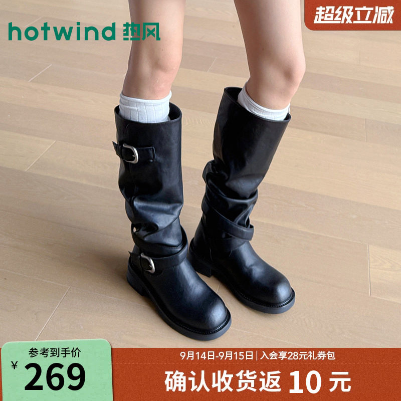 2026年秋季新款女士时尚骑士靴图片