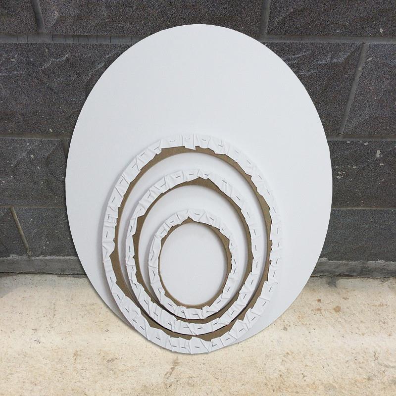 椭圆形油画内框20*30*40白色丙烯油画布框装饰纯棉帆布油画框图片