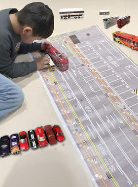 斑马线路面模型沙盘停车位图案贴纸PVC材质人行道渠盖减速缓冲带