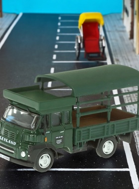 微缩场景桌面摆件绿色利兰货车模型Best Choose经典怀旧比例1/76