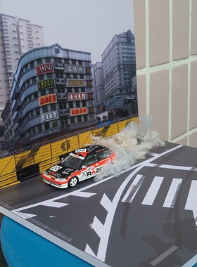 澳门格兰披治赛车跑道场景及思域EF3赛车模型INNO贾罗布比例1:64