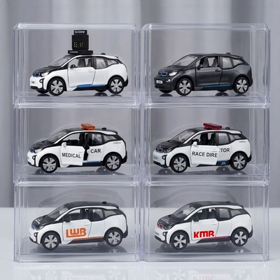 宝马i3电动车模型比例164微影