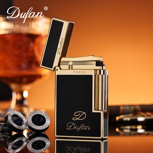 法国高级朗声打火机正品充气黄铜送男友高档黑烤漆2025款官方旗舰