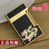 Мужская медная высококлассная зажигалка с боковым колесиком, Франция, подарок на день рождения