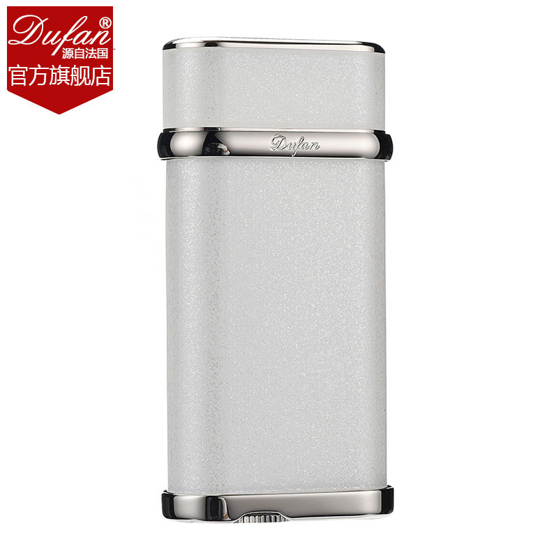 法国都梵高档打火机充气纯铜正品超薄精巧窄版雪之王子送男士礼物