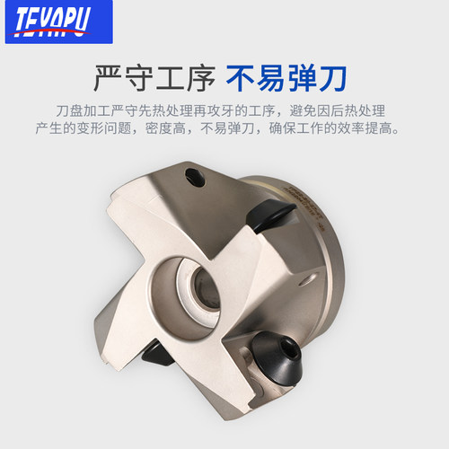 TEYAPU进口TP90度刀头 平面铣刀盘 铣刀盘50 63 80大三角刀盘 伞