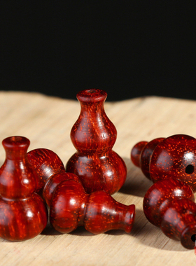 印度小叶紫檀金星葫芦弟子珠散珠佛塔佛头三通佛珠diy手串配饰件