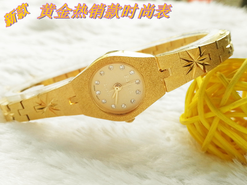 ÄêÖÕÌØ¼ÛBABILAÕýÆ·18K½ð±íº«°æÊ±Éг±Á÷ÐÝÏзÀˮʱװ±íʯӢ±í×ê