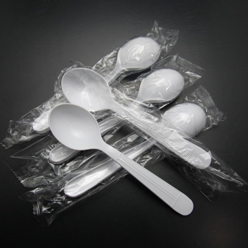 加厚一次性勺子 独立包装 大白勺 汤勺 大羹 饭勺 包邮
