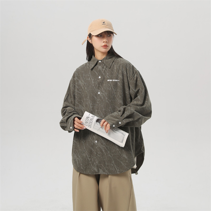 春季新款高品质长袖衬衫红色CC042-P45控68,男装衬衫,电商B237