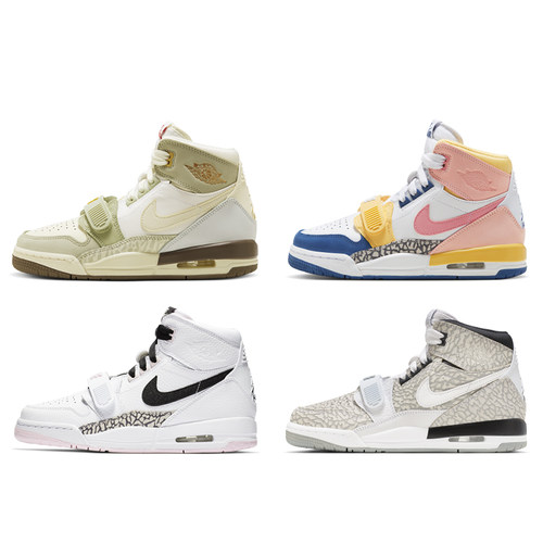 Jordan Legacy AJ312 GS 兔年白粉高低帮复古篮球鞋 FD9909-111