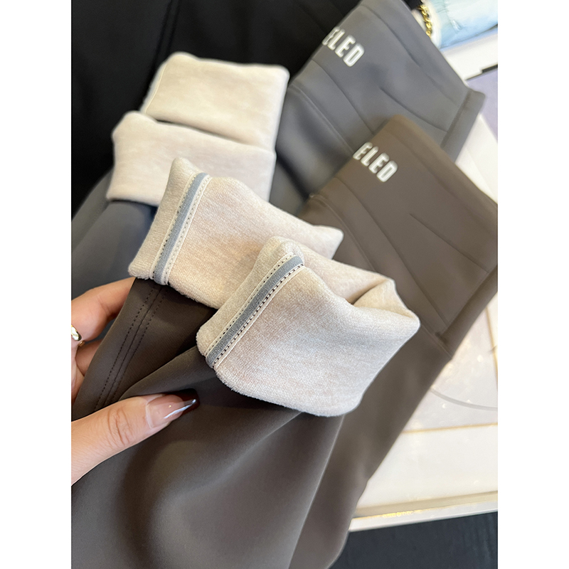 山羊绒秋冬保暖显瘦不臃肿瑜伽裤