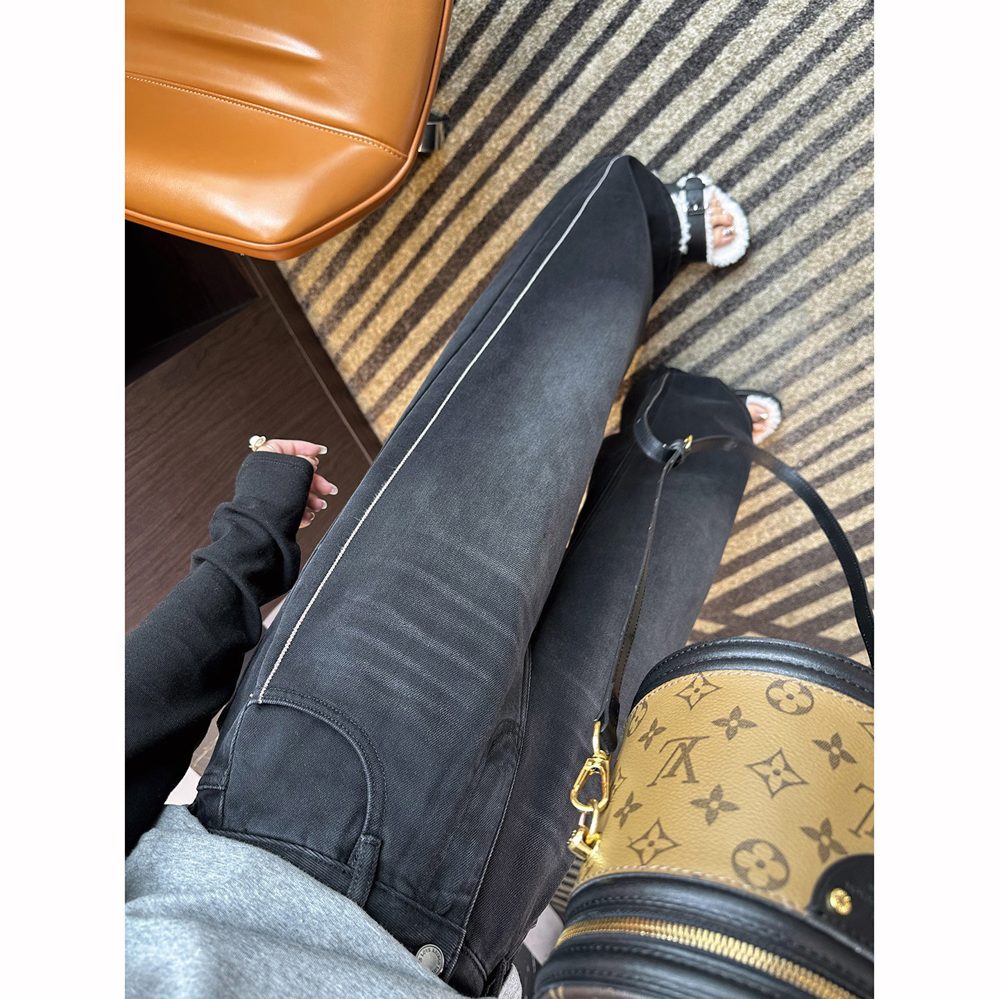 巨修腿侧边线！~加绒抓毛阔腿牛仔裤女2秋冬新款高腰宽松直筒长裤,女装/女士精品,牛仔裤,淘宝优惠券,粉丝福利购,淘宝优惠卷