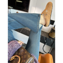 长度 弹力显瘦裤 加绒高腰微喇叭牛仔裤 复古修身 子 女秋冬新款 两版