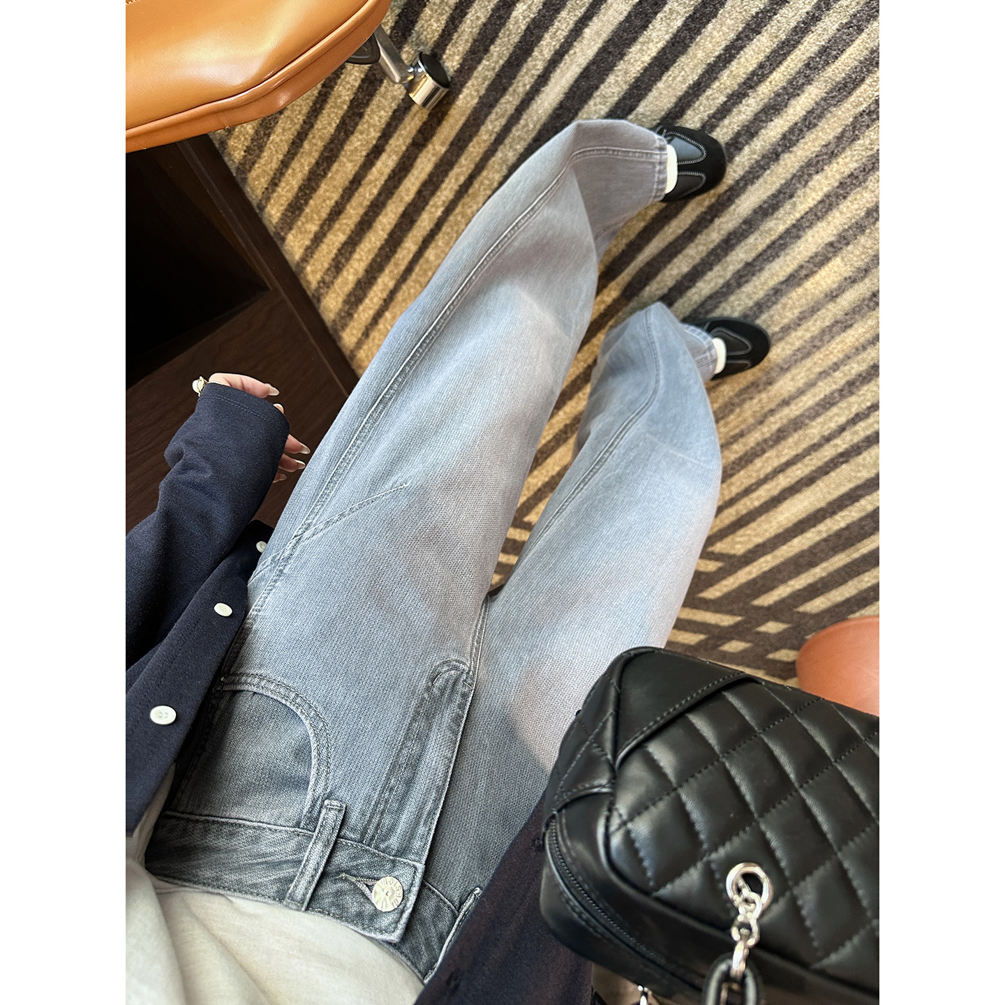 版型泰jue啦！~莱赛尔弯刀牛仔裤百搭柔软宽松阔腿裤子女2026新款,女装/女士精品,牛仔裤,淘宝优惠券,粉丝福利购,淘宝优惠卷