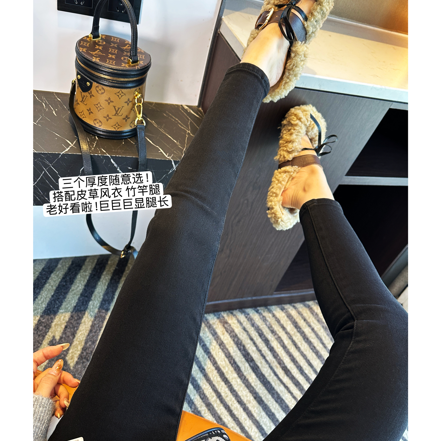 牛仔裤小脚裤加绒加厚