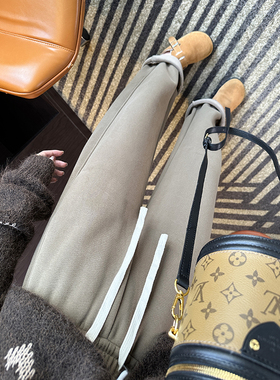 梨形身型必入！天然棉阔腿香蕉裤女宽松休闲裤2026春季垂感镰刀裤