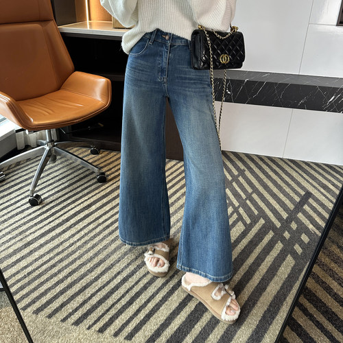 行走的大长腿！~四面弹筒喇叭裤