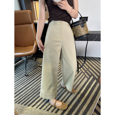 长腿滤镜！莱赛尔九分直筒休闲裤