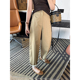 子 女春夏高腰九分阔腿裤 巨显腿直 莱赛尔弧形宽松九分休闲裤