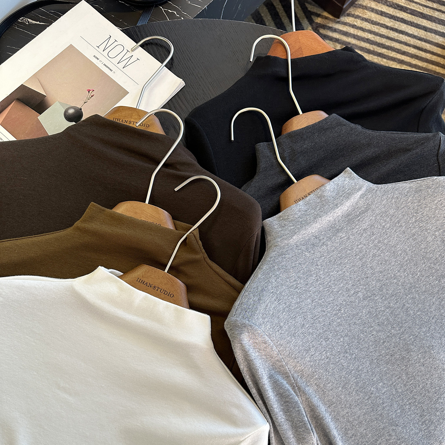 承包整个秋冬！~立领长袖打底衫女秋季新款气质纯色百搭绒衫上衣,女装/女士精品,卫衣/绒衫,淘宝优惠券,粉丝福利购,淘宝优惠卷