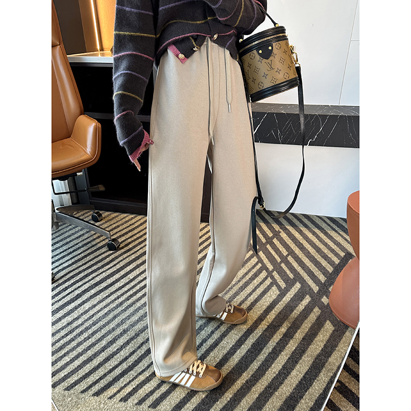 不挑腿型！！天然棉阔腿裤春季新