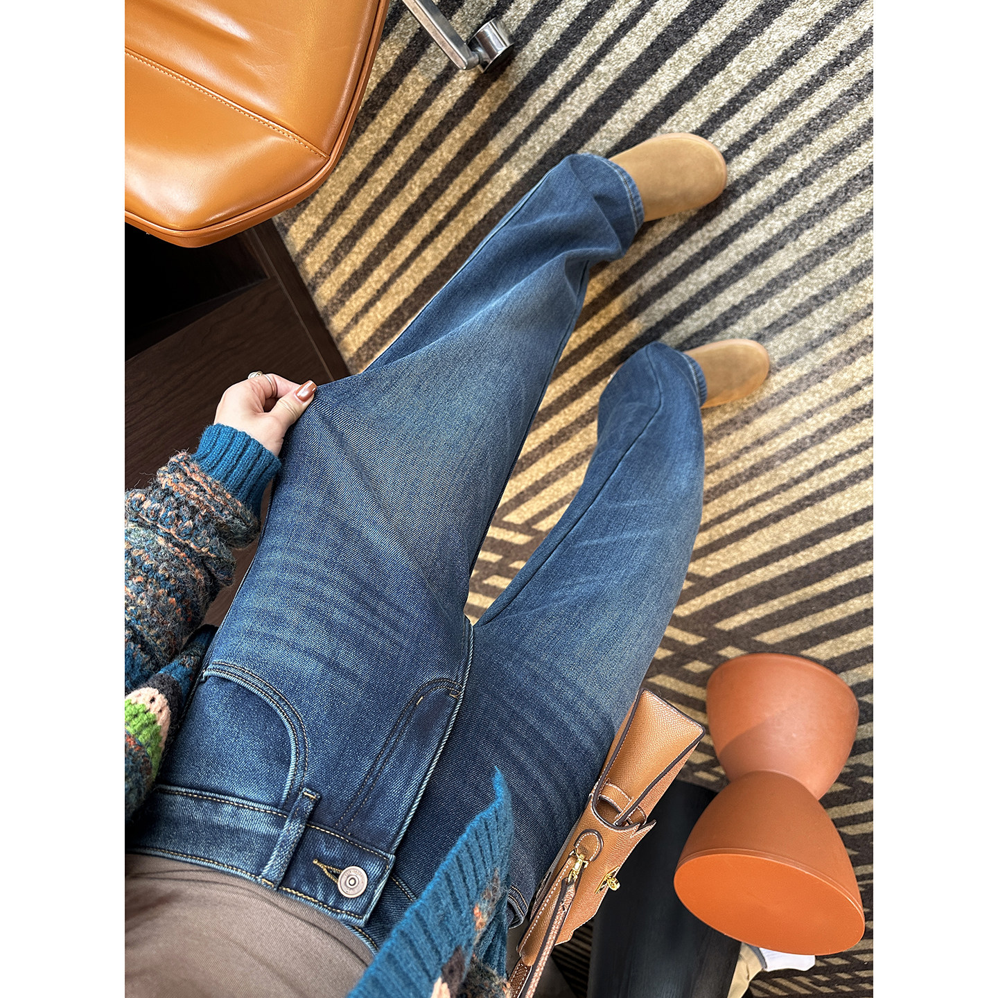 显腿直神裤！~侧骨双线窄版直筒牛仔裤女秋冬加厚绒宽松阔腿长裤,女装/女士精品,牛仔裤,淘宝优惠券,粉丝福利购,淘宝优惠卷