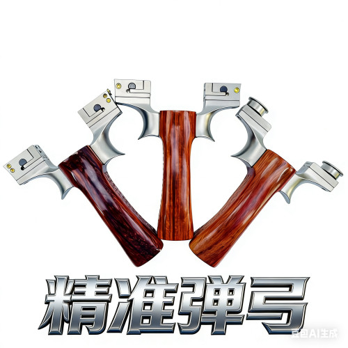 倡弘王者移动新款钛合金扁皮筋弹弓户外竞技精准大威力弹工VIP
