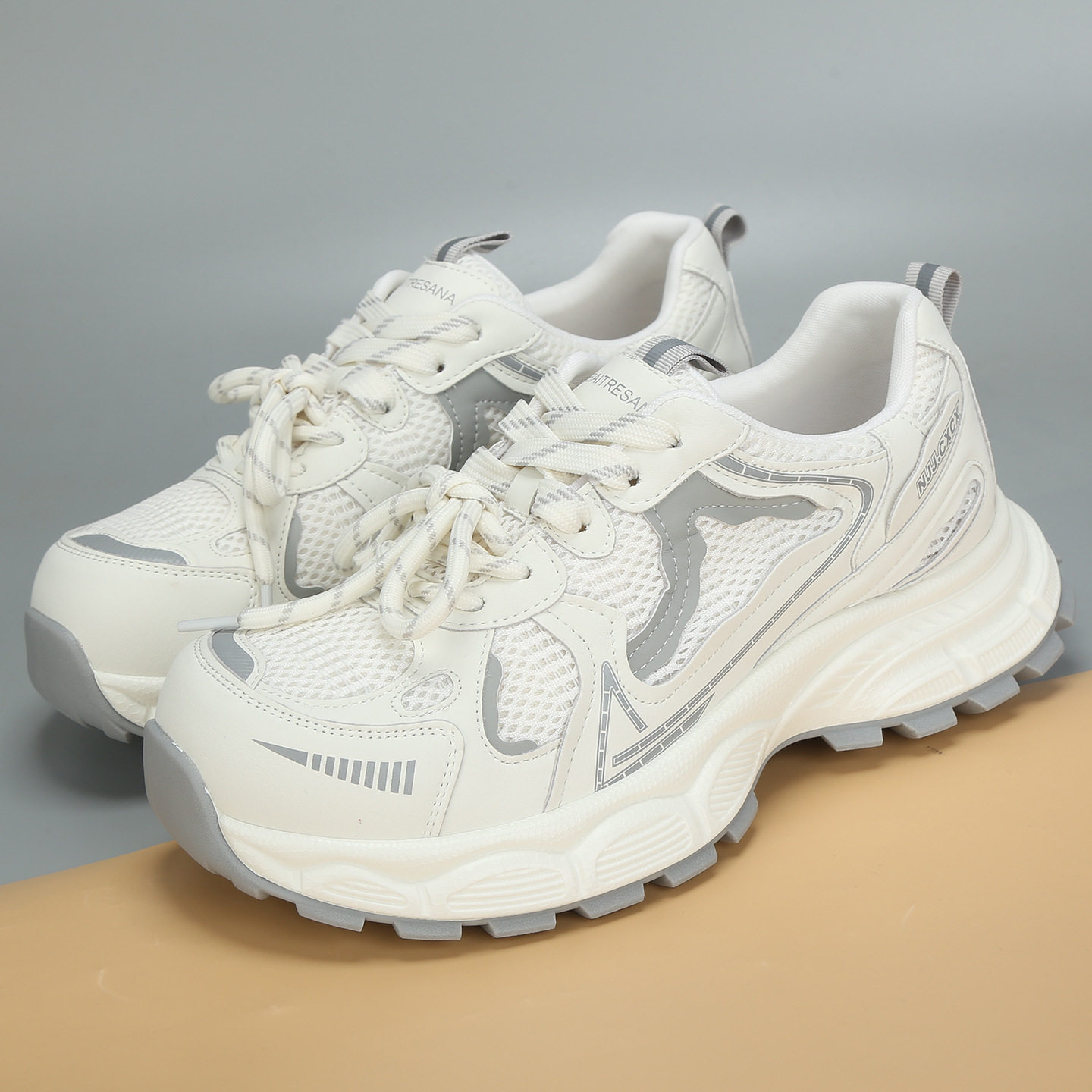 2026春季新款大码女鞋41到43厚底网面运动休闲老爹鞋舒适大号单鞋,女鞋,时尚休闲鞋,淘宝优惠券,粉丝福利购,淘宝优惠卷