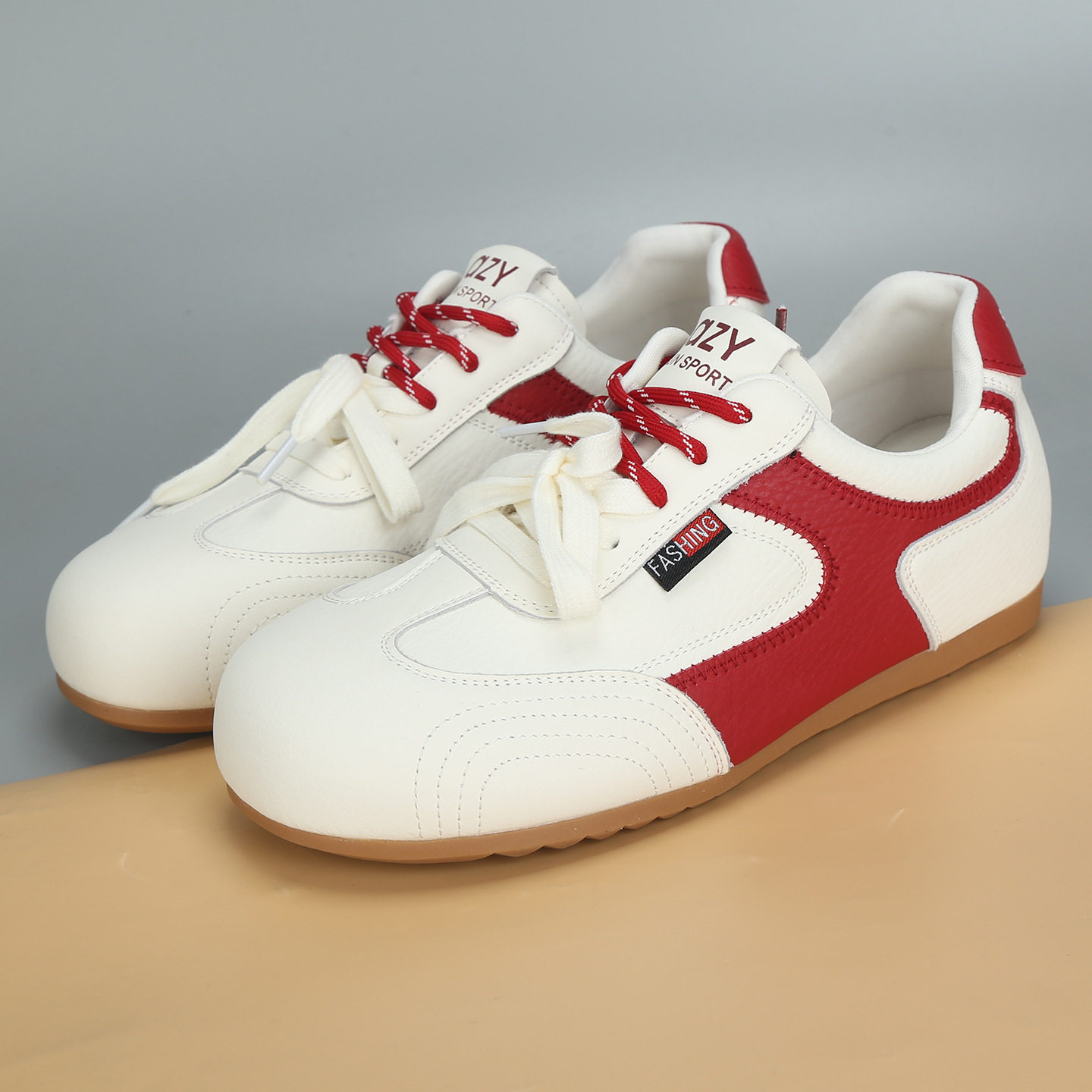 2026春季新款大码女鞋41到43时尚复古运动休闲德训鞋舒适大号单鞋,女鞋,时尚休闲鞋,淘宝优惠券,粉丝福利购,淘宝优惠卷