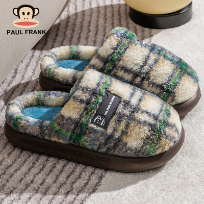 大嘴猴2025秋冬新款男棉拖鞋可外穿加厚保暖家用半包根室内棉拖女