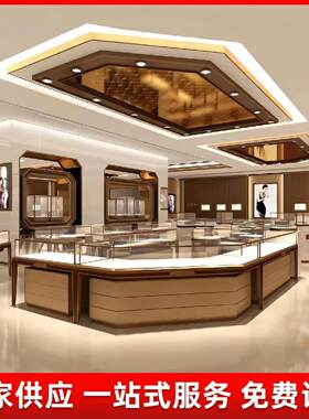 珠宝展示柜台黄金银饰展示柜