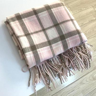 狗皮皮jk｜格子围巾秋冬仿羊绒复古格子围巾披风