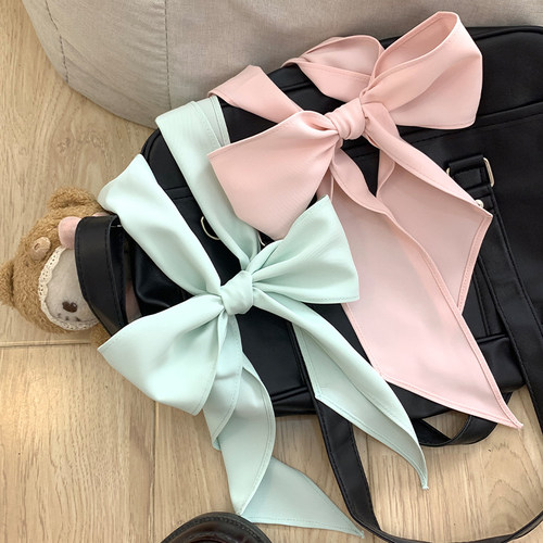 狗皮皮jk原创直条巾多色顺滑手打蝴蝶结领结