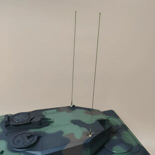 1/16恒龙坦克改装配件模型车装饰用豹2A6/梅卡瓦金属活动铜天线