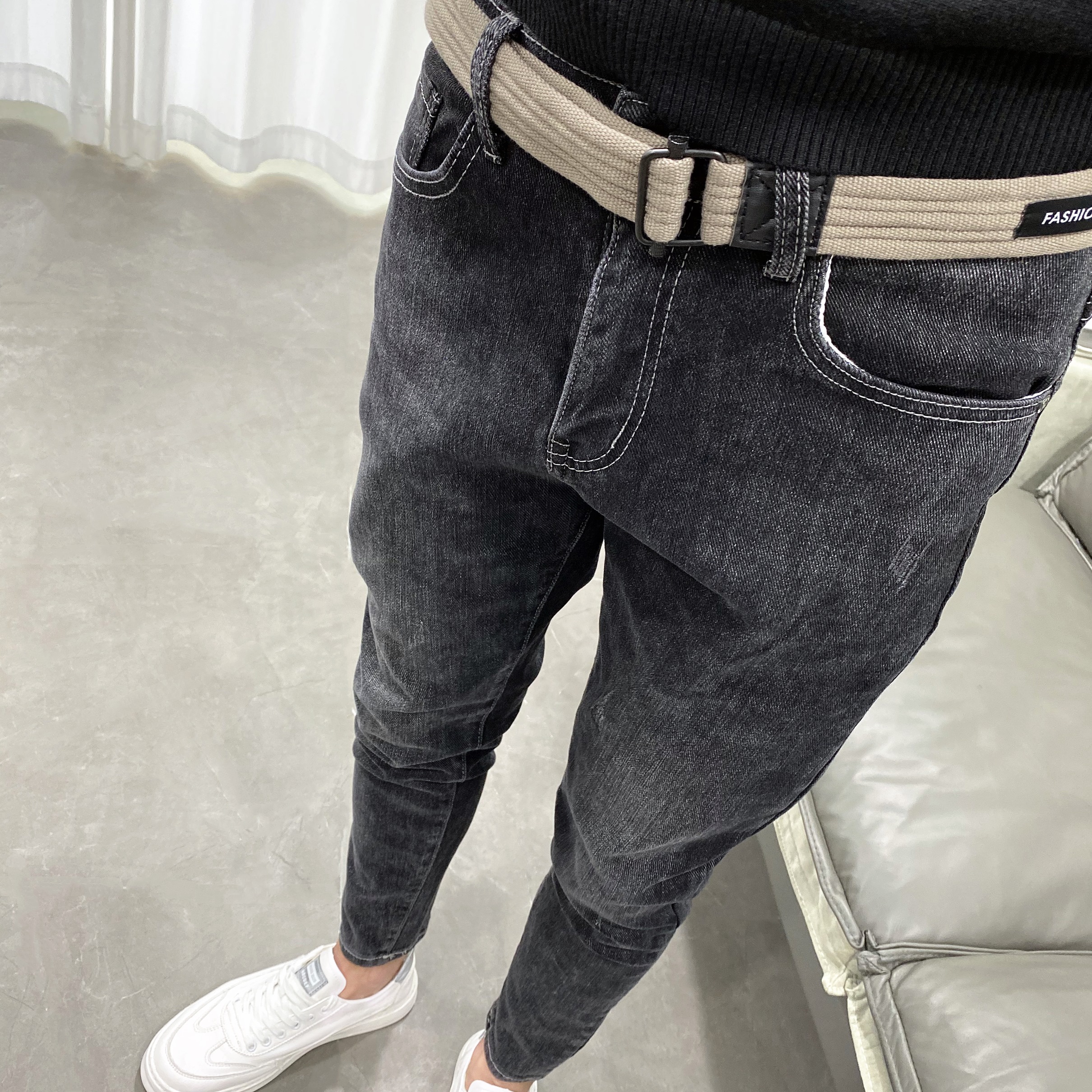 长裤牛仔裤微跨修身小脚裤四季款