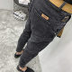 赠送腰带抓毛加厚黑灰牛仔长裤 微跨保暖裤 潮男秋冬新修身 小脚韩版