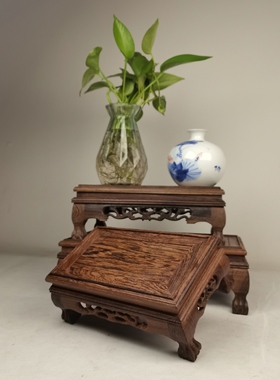 昊林轩 鸡翅木炕桌 炕几 鸡翅木小炕几 摆件底座 茶具座