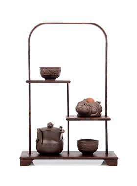 实木茶具架子鸡翅木多宝阁茶道