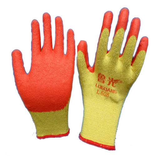 弹力王鲁光耐磨红黑丁晴防滑手套