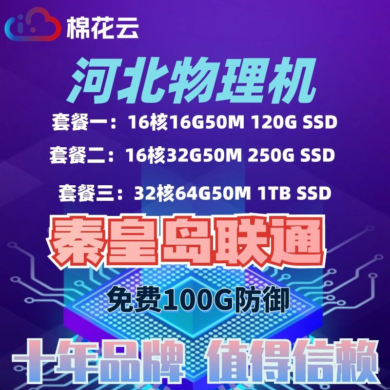 国内高防服务器租用河北秦皇岛电信移动联通服务器网站游戏机高配