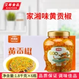 Jiaxiangwei Huanggong Pepper 1,8 кг*6 бутылок пряной лапши Hunan SpecialBibrerabladed под рисовым соусом нарезанный