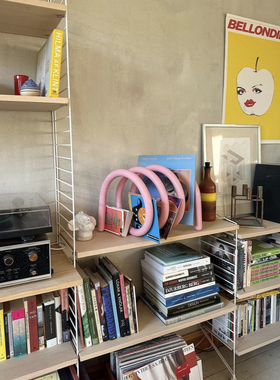 ins风网红螺旋支架金属高光漆简约摆件品托架桌面创意弹簧收纳架