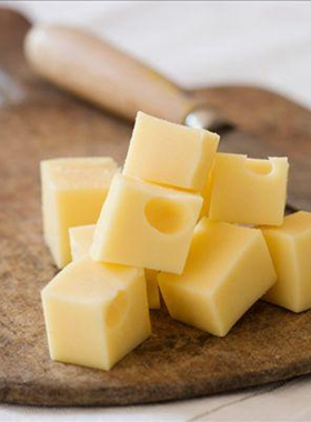 德国进口琪雷萨大孔芝士奶酪emmental cheese艾蒙塔低盐奶酪500g